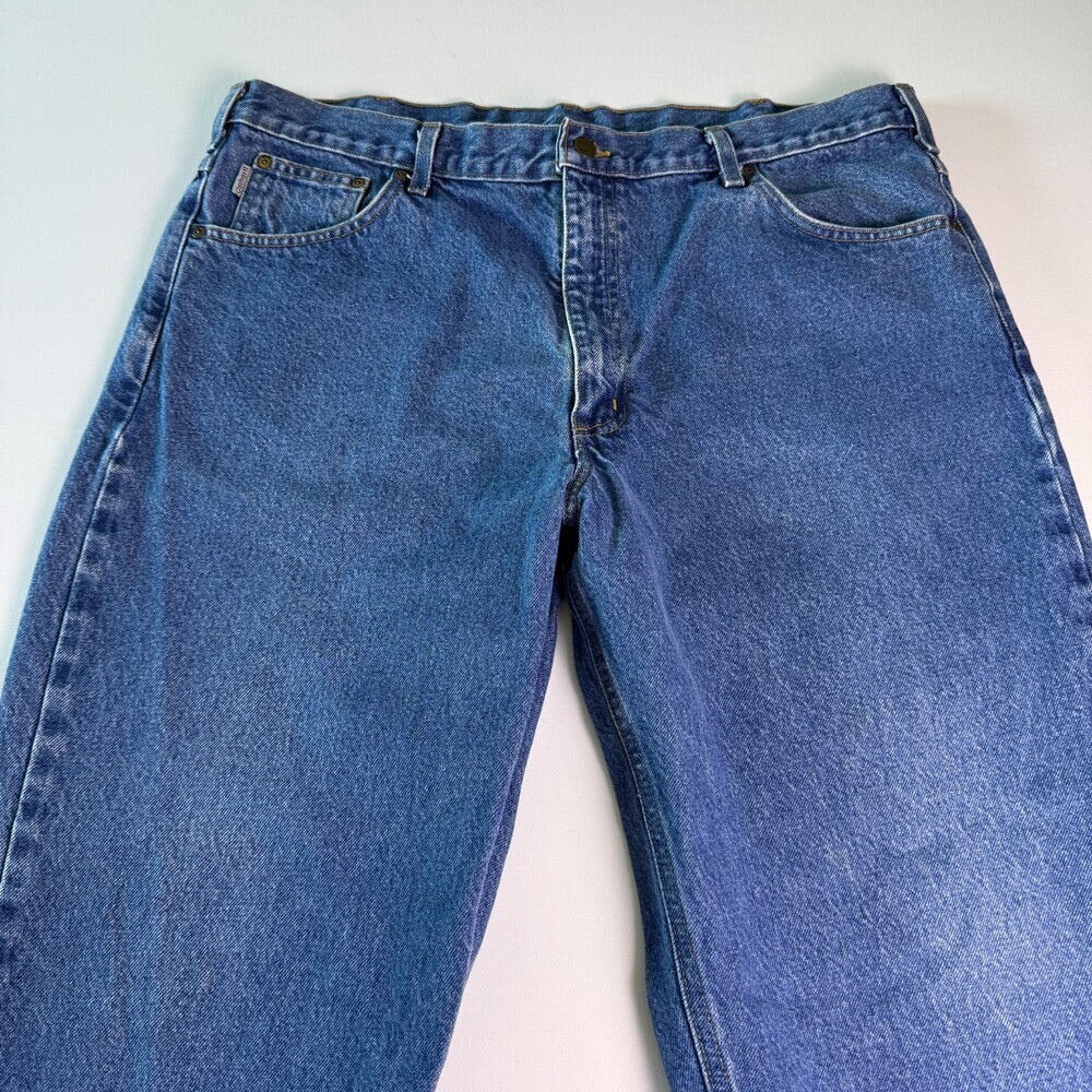 Carhartt B17DST Vintage Relaxed Fit Tapered Leg Men's Jeans 40x30 Dark Stonewash - Picture 4 of 16